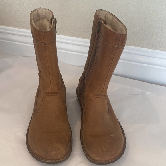 UGG Kaleen Boots Leather Mid-calf Braided Detail size 5 - Picture 3 of 8